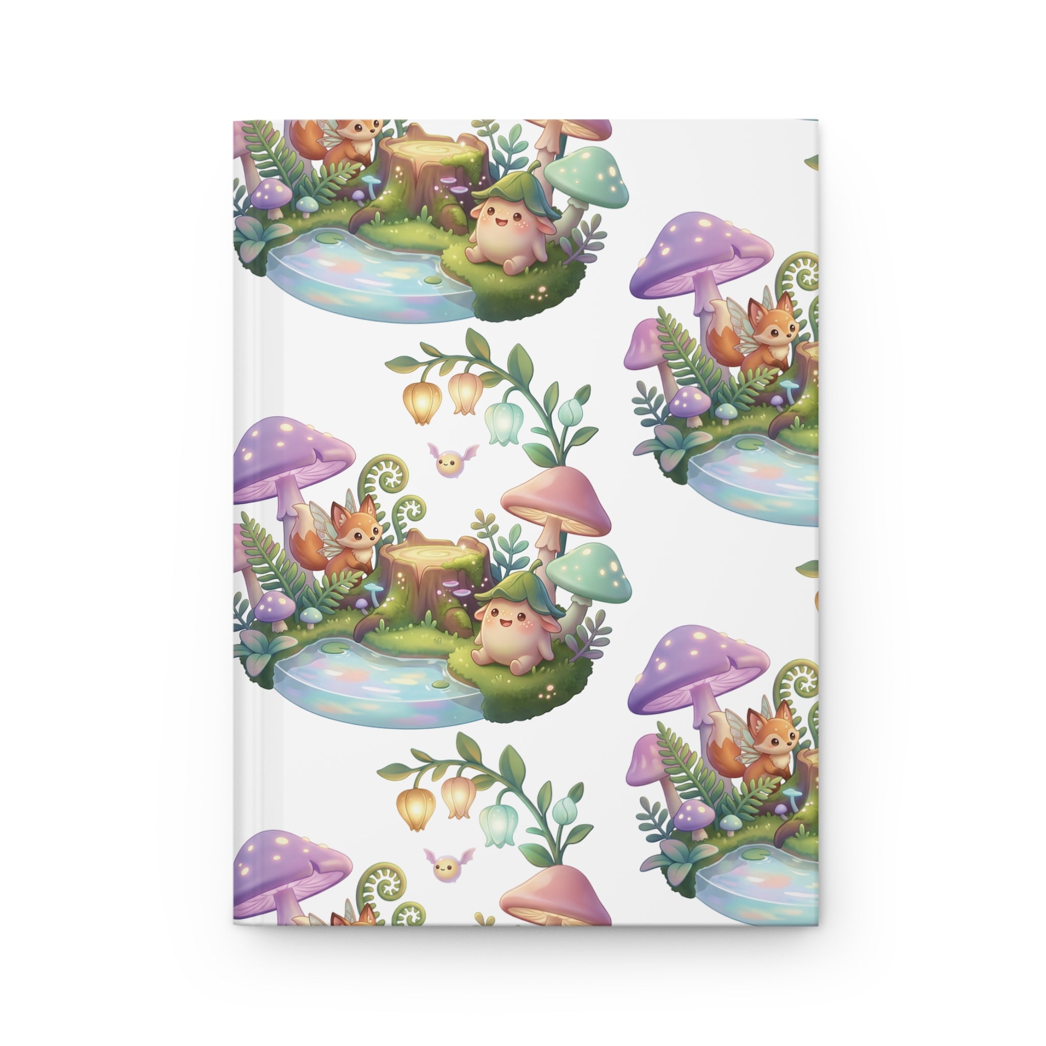 Hardcover Journal — Cute Fantasy Mushroom Forest Notebook for Kids & Journaling