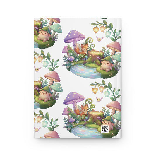 Hardcover Journal — Cute Fantasy Mushroom Forest Notebook for Kids & Journaling