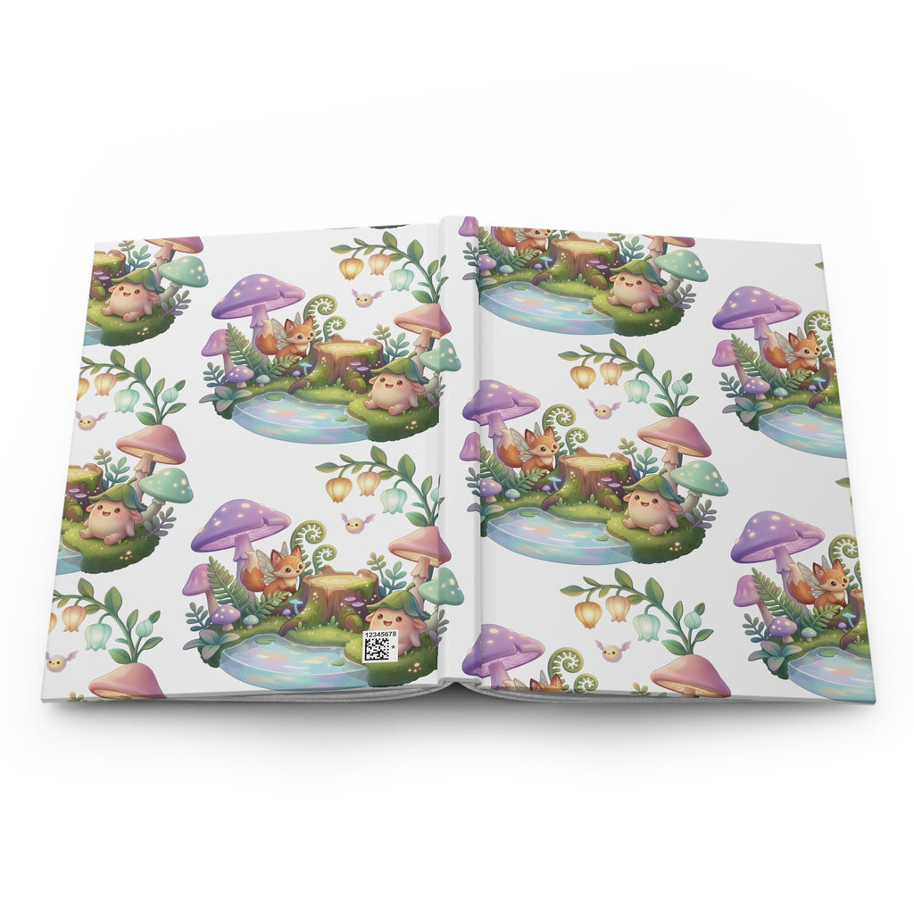 Hardcover Journal — Cute Fantasy Mushroom Forest Notebook for Kids & Journaling