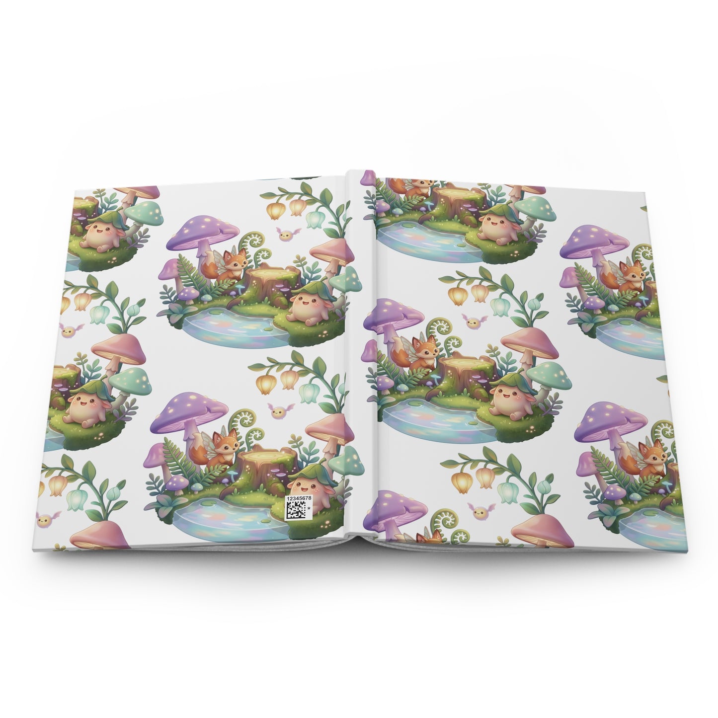 Hardcover Journal — Cute Fantasy Mushroom Forest Notebook for Kids & Journaling