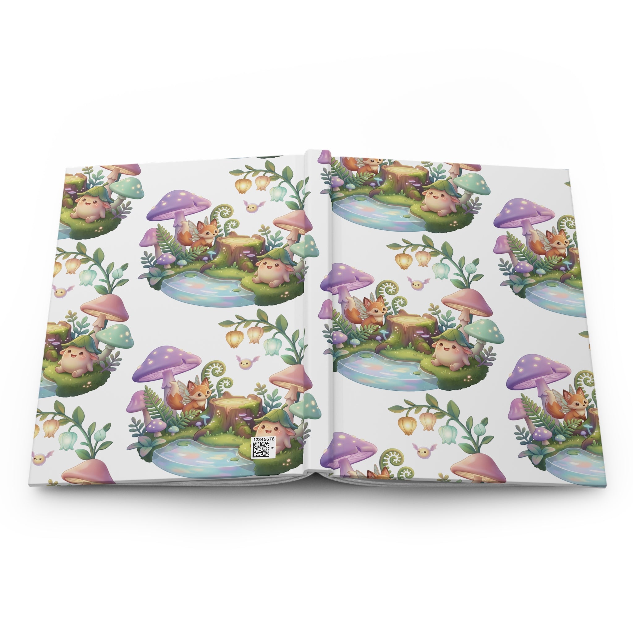Hardcover Journal — Cute Fantasy Mushroom Forest Notebook for Kids & Journaling