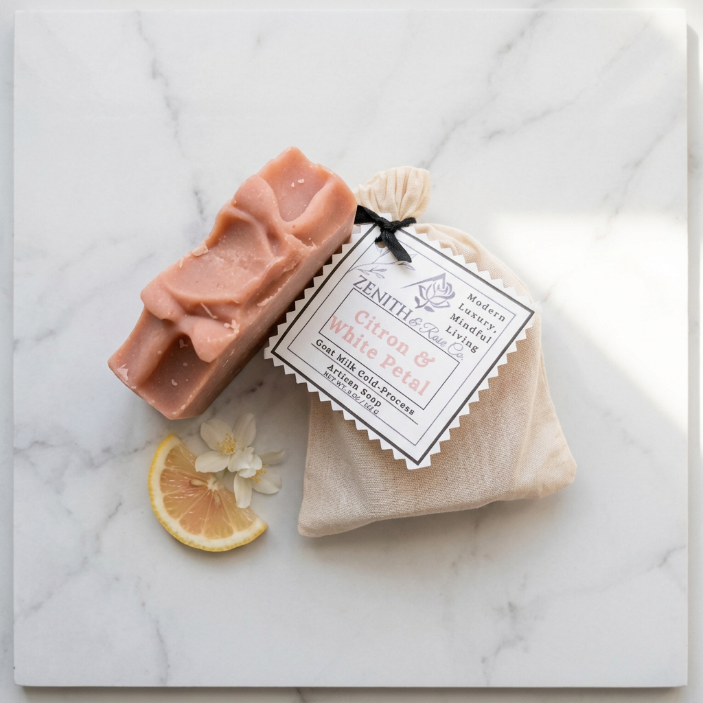 Citron & White Petal Fresh Goat Milk Soap Bar