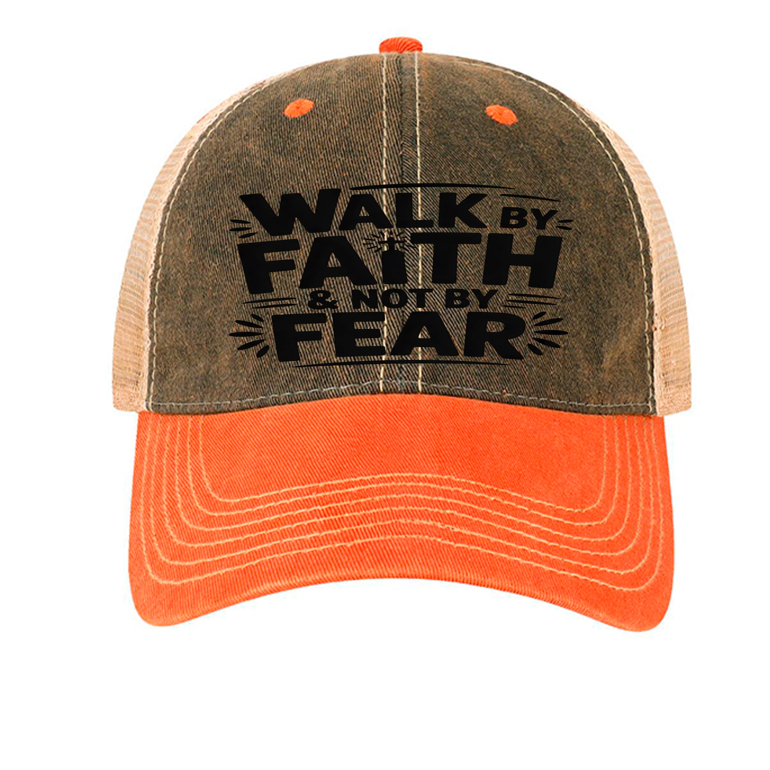 Black/ Orange/ Khaki - OFA - FRONT
