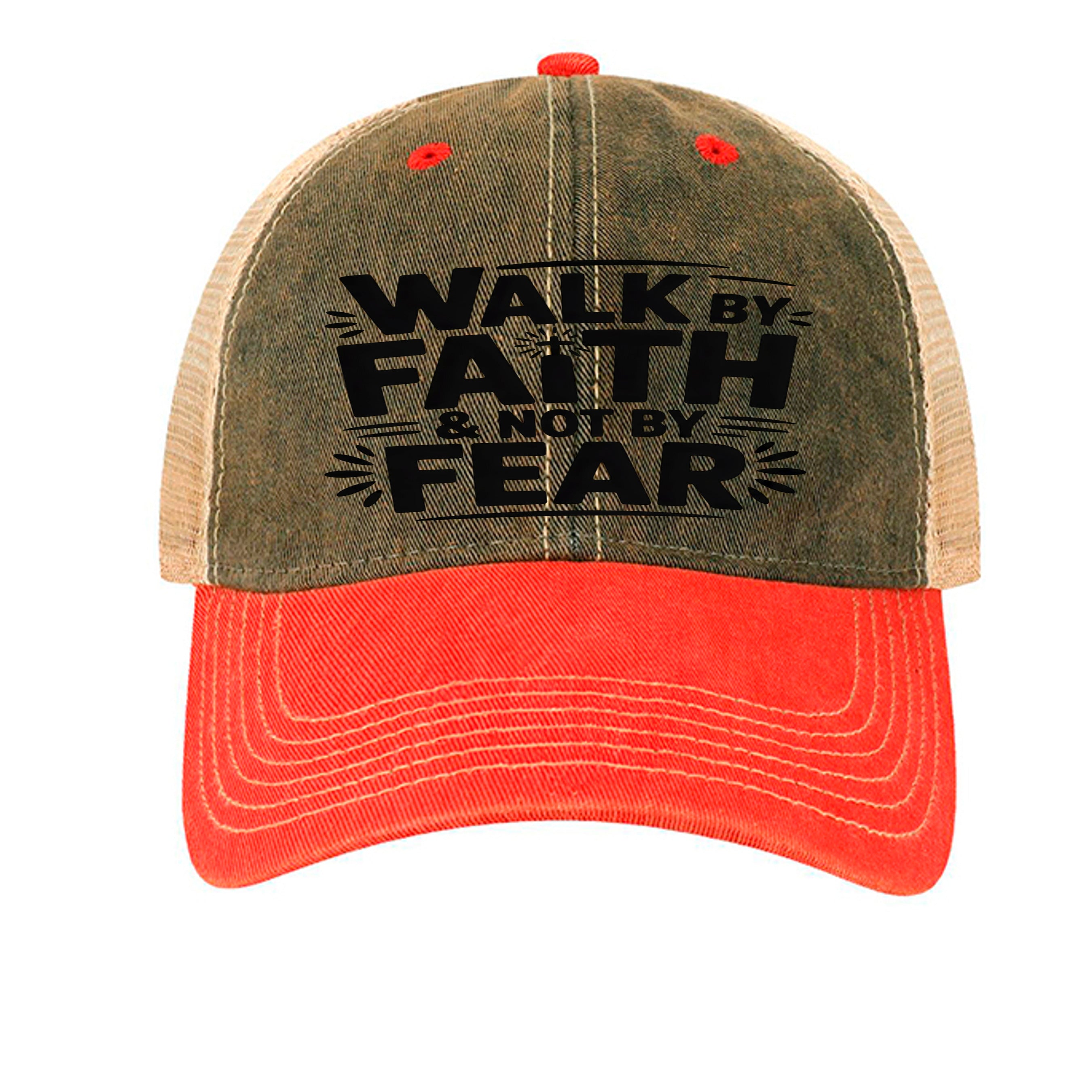 Black/ Scarlet Red/ Khaki - OFA - FRONT