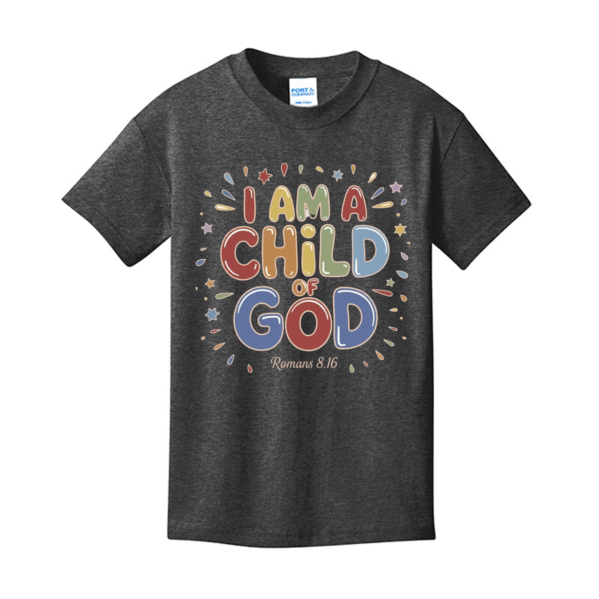 Dark Heather Grey - PC54Y - FRONT