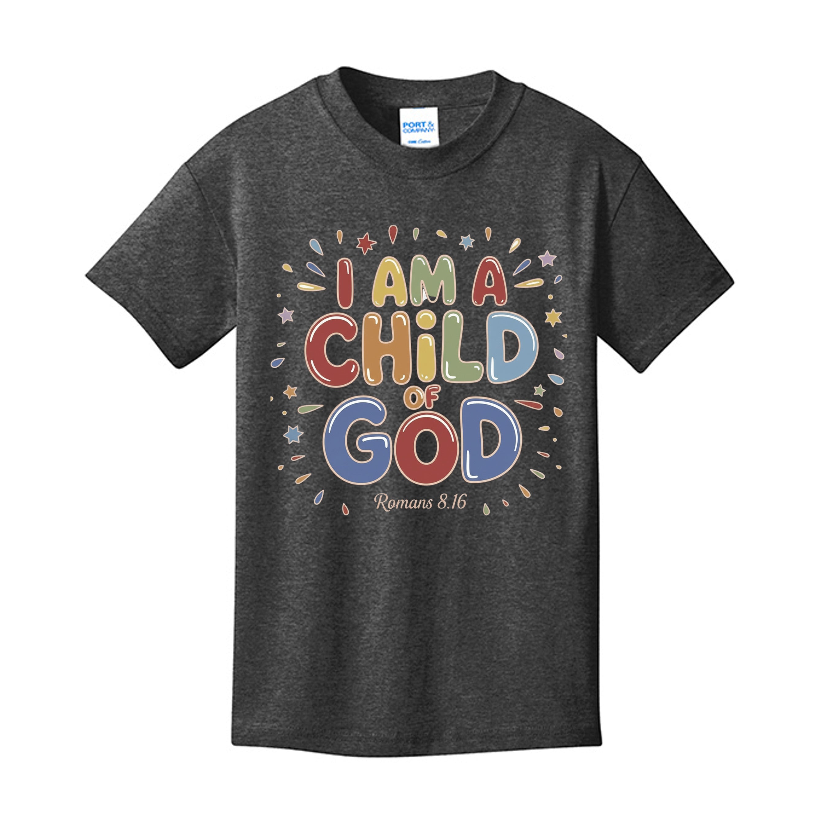 Dark Heather Grey - PC54Y - FRONT